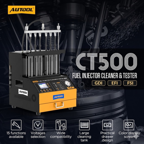 AUTOOL CT500 - Ipari GDI/EFI/FSI befecskendező alátét és teszter