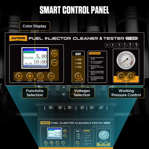 AUTOOL CT500 - Ipari GDI/EFI/FSI befecskendező alátét és teszter