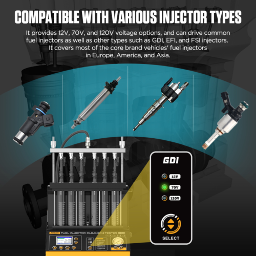 AUTOOL CT500 - Ipari GDI/EFI/FSI befecskendező alátét és teszter