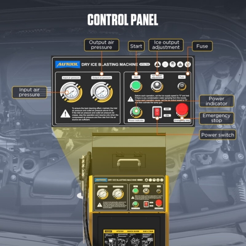 AUTOOL HTS709 szárazjégszóró gép
