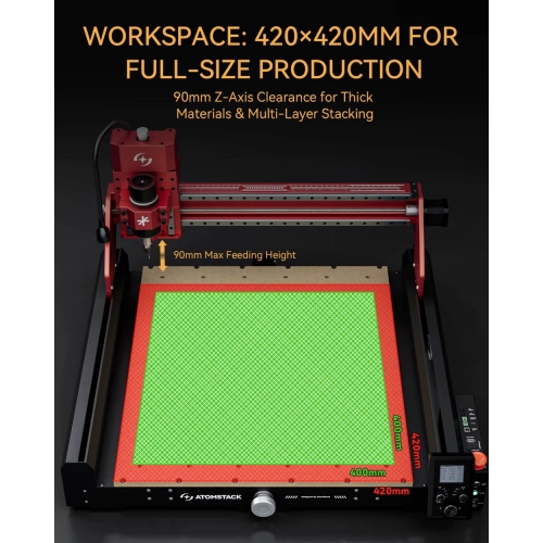 Atomstack C4 Pro CNC marógép + tartozékok
