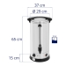 Vízforraló - 23,5 l - 2500 W - rozsdamentes acél - duplafalú