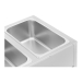 Bain marie ételmelegítő - 1265 W - 2 x GN1/1 - talppal