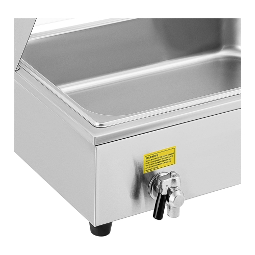 Bain marie ételmelegítő - 6 x GN tartály