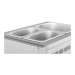 Bain Marie gáz ételmelegítő - 3300 W - 3GN - 0,02 bar - G20