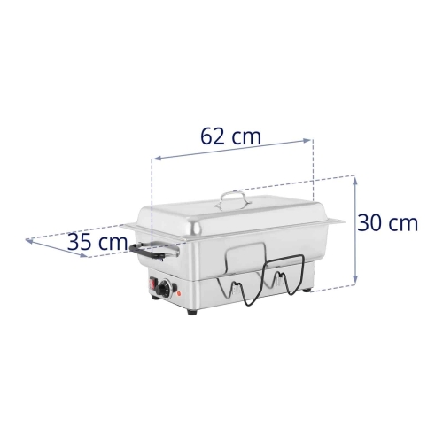 Ételmelegítő - 1600 W - 100 mm - 13L