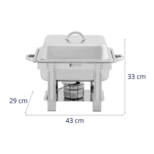 Ételmelegítő - 4,5L- GN1/2 edénnyel