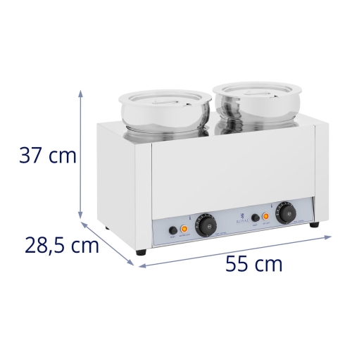 Levesállomás - 2x7L - 1000 W - Fényes